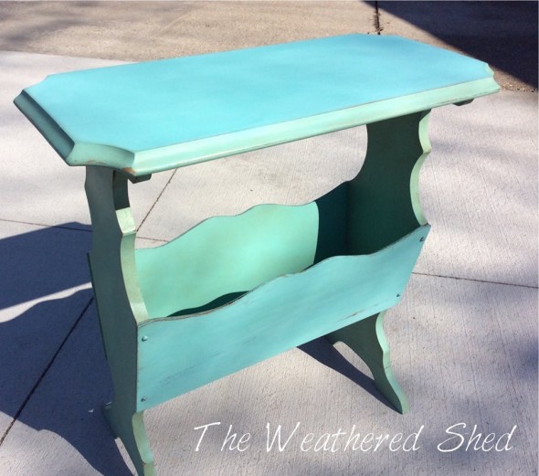 Example of a painted side table
